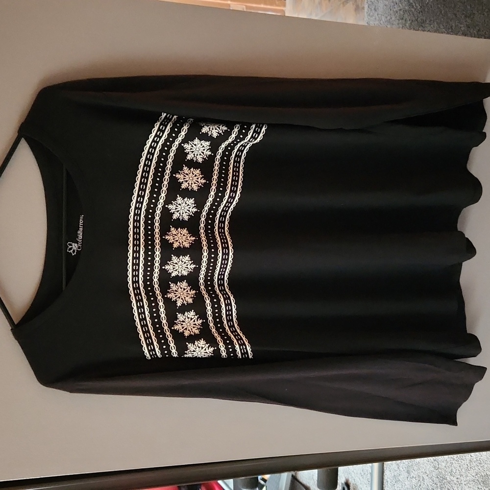 Croft & Barrow Intimates Crewneck Super Soft Long Sleeve Top